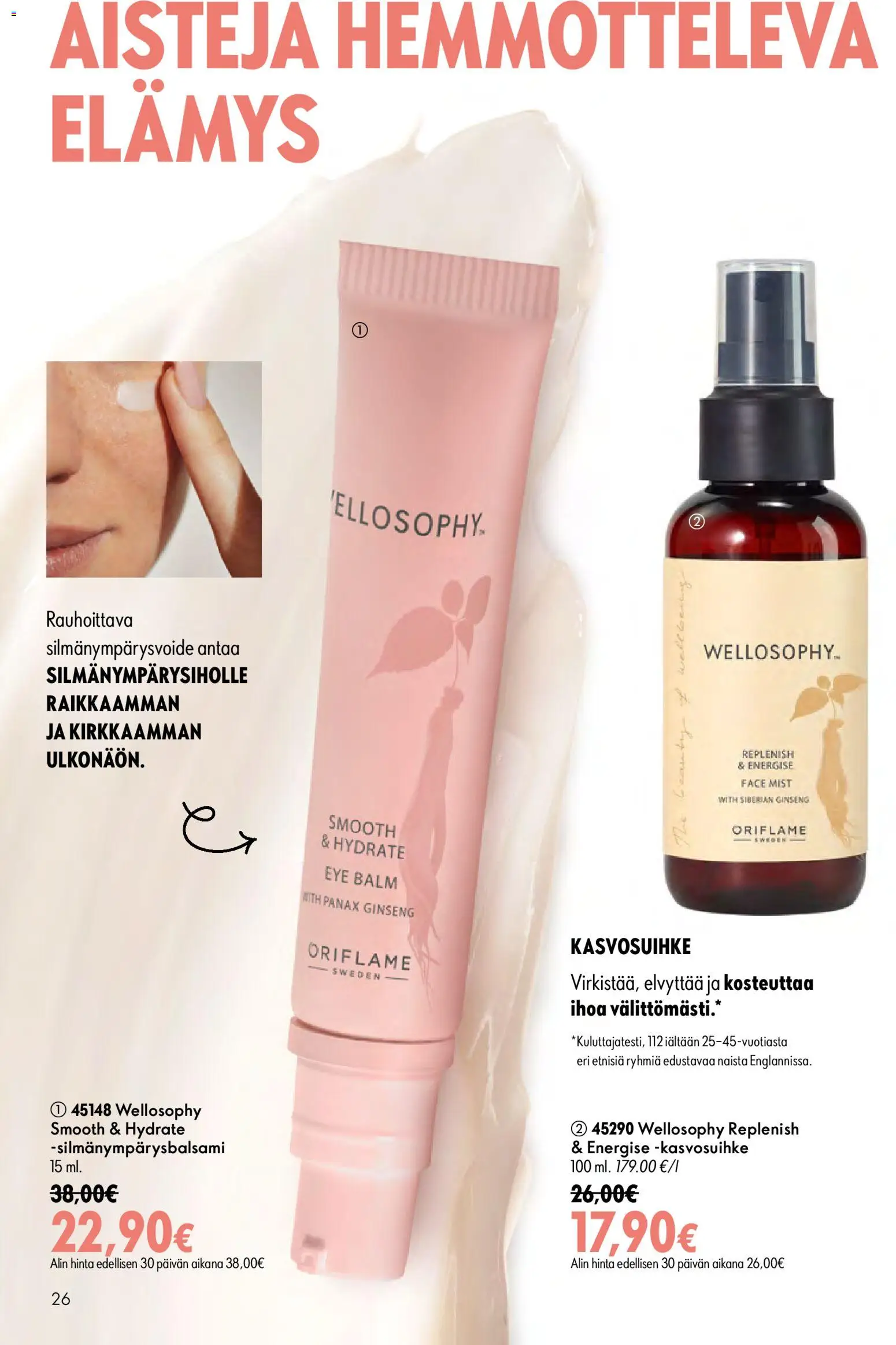 Oriflame - Esite 11 – voimassa 05/08/2026 alkaen | Sivu: 26 | Tuotteet: Silmänympärysvoide