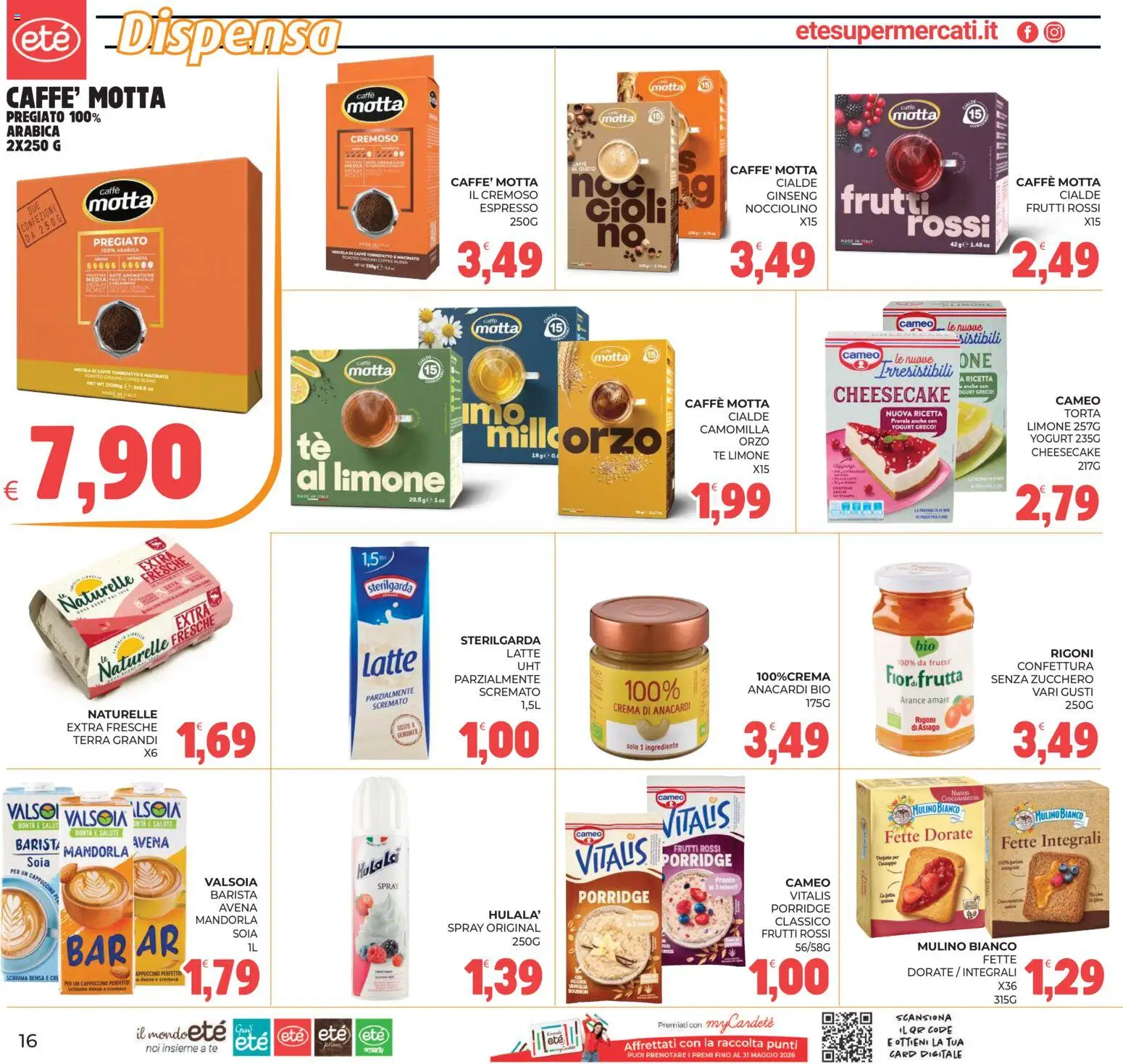 Volantino Eté del 12.05.2026 | Pagina: 16 | Prodotti: Yogurt, Tè, Zucchero, Latte