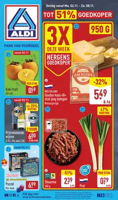 Aldi folder - Voorbeeld van een folder van Aldi, geldig van 02-11-2026