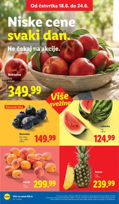 Lidl katalog - pregled Lidl kataloga - važi od 18.06.2026 | Strana: 14 | Proizvode: Ananas, Lubenica, Pakovanje
