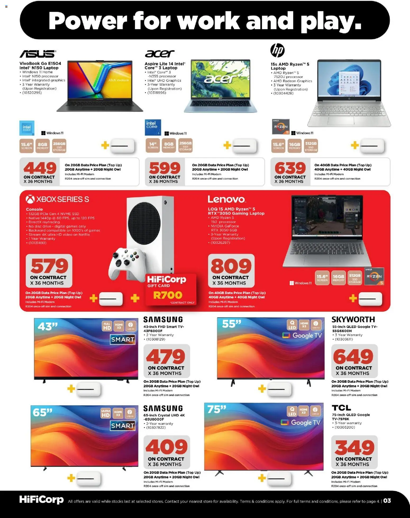 New HiFi Corp catalogue – valid from 03.06.2026 | Page: 3 | Products: Data, Games, USB, TV