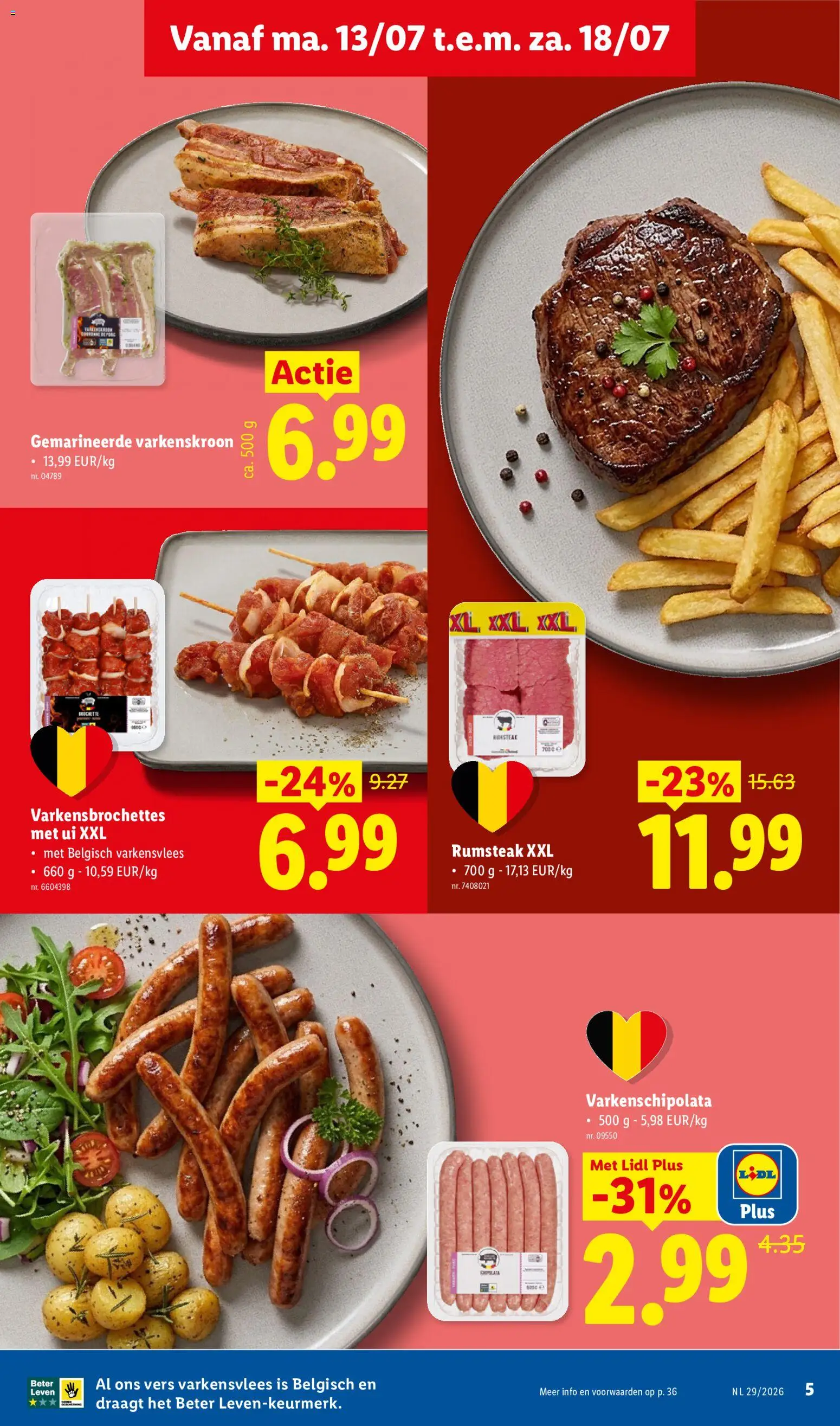 {H1} | Pagina: 5 | Producten: Steak, Varkensvlees, Chipolata, Ui