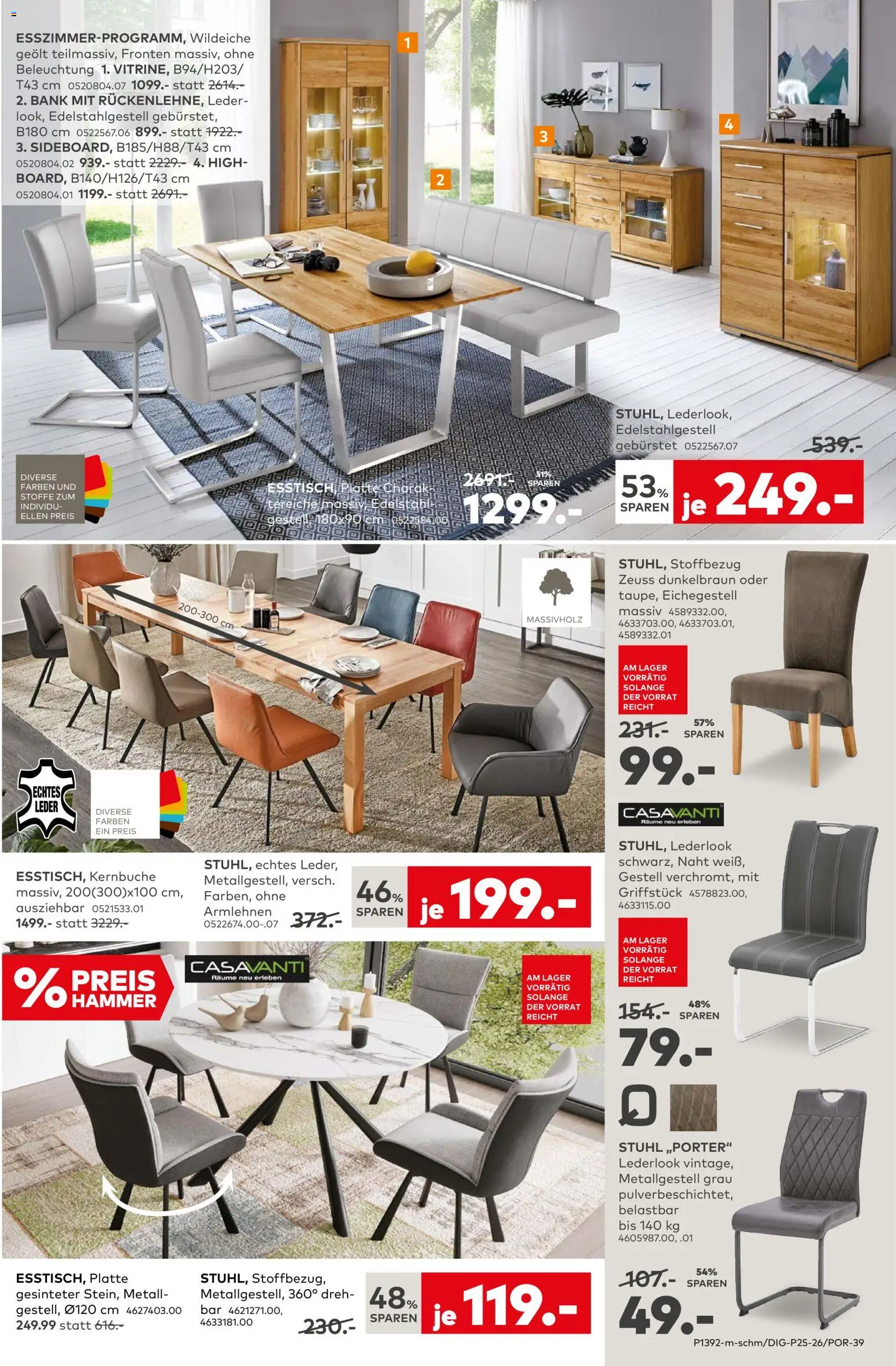 Porta! Prospekt – gültig ab 06.07.2026 | Seite: 7 | Produkte: Esstisch, Stuhl