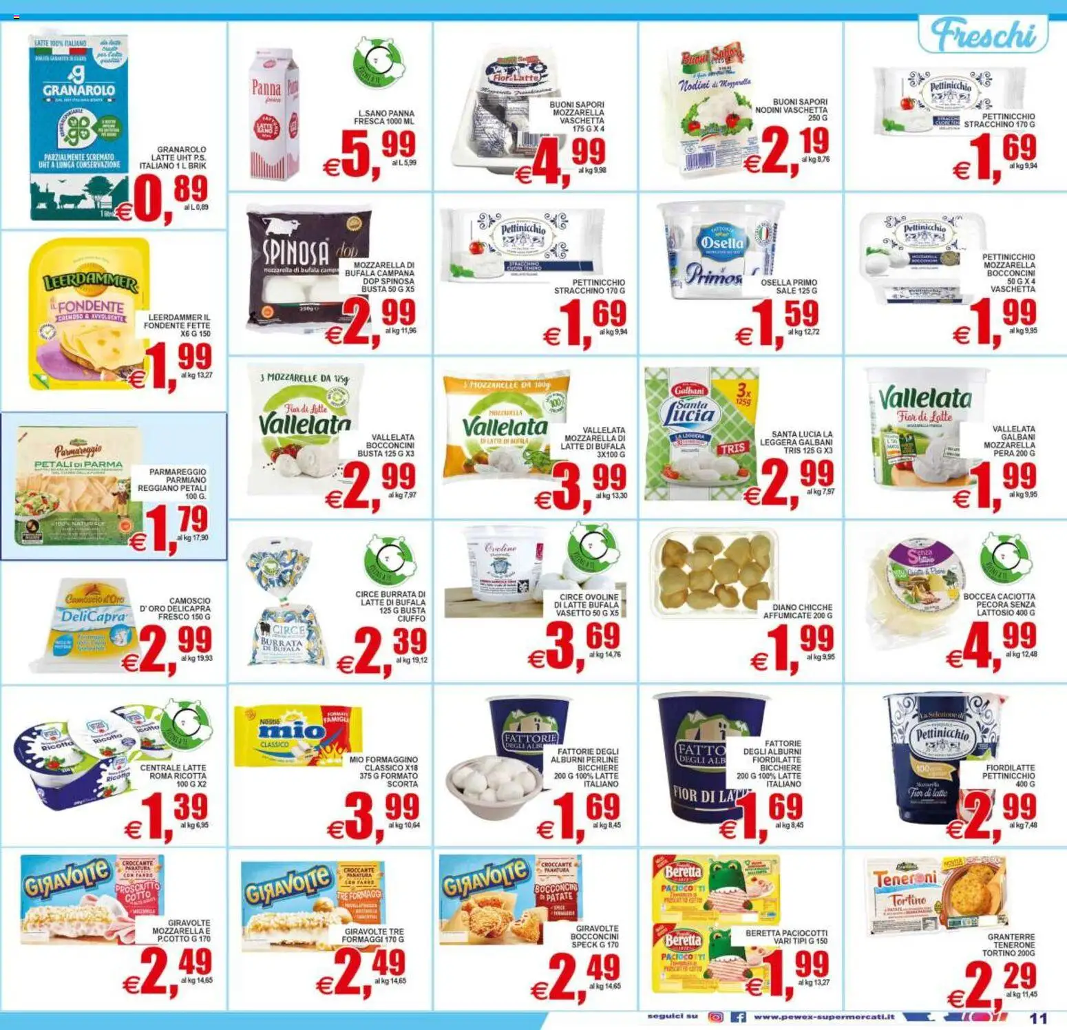 Volantino Pewex del 31/07/2026 | Pagina: 11 | Prodotti: Patate, Sale, Pera, Ricotta