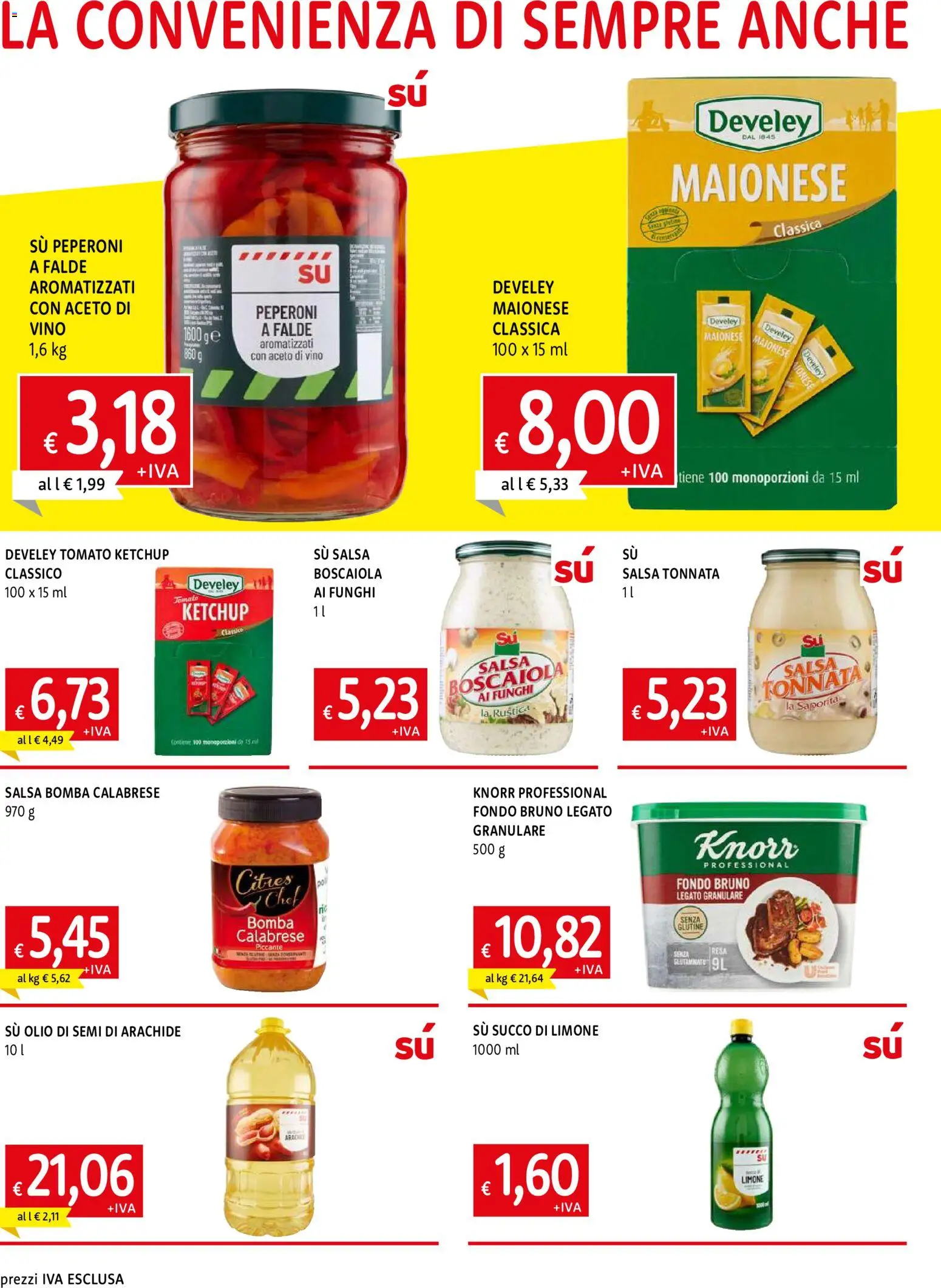 Volantino Famila del 04.06.2026 | Pagina: 4 | Prodotti: Ketchup, Olio, Vino, Aceto