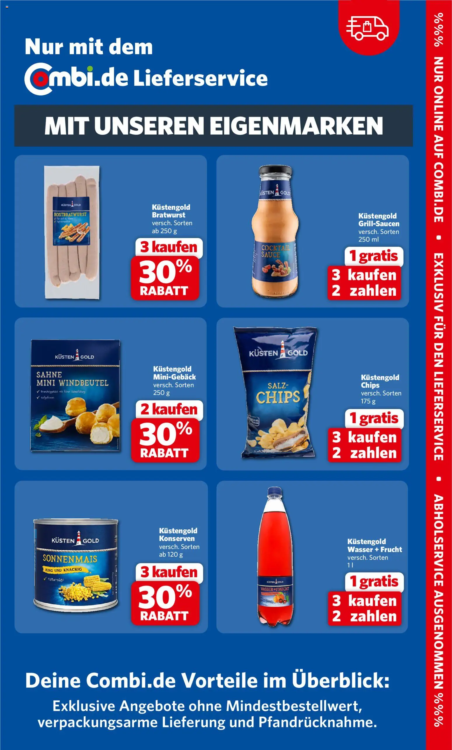 Combi Prospekt – gültig ab 01.06.2026 | Seite: 26 | Produkte: Bratwurst, Wasser, Salz, Sahne