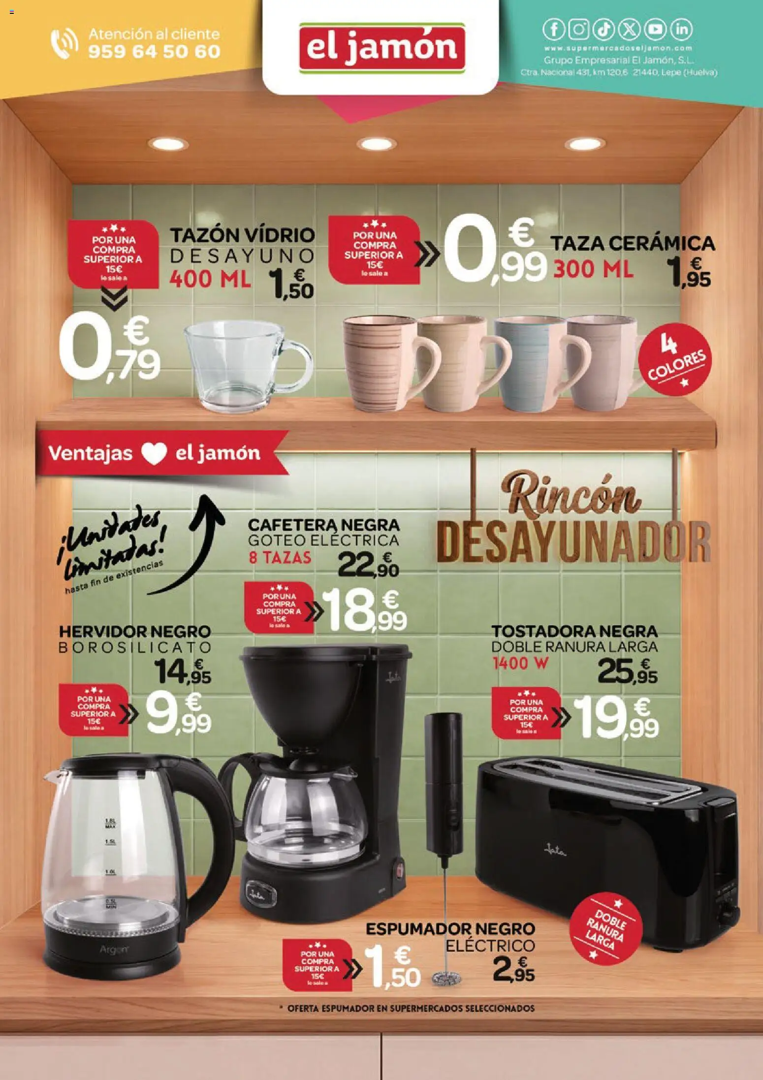 Supermercados El Jamón folleto │ válido desde el 24/09/2026 | Página: 32 | Productos: Jamón, Cafetera, Tostadora