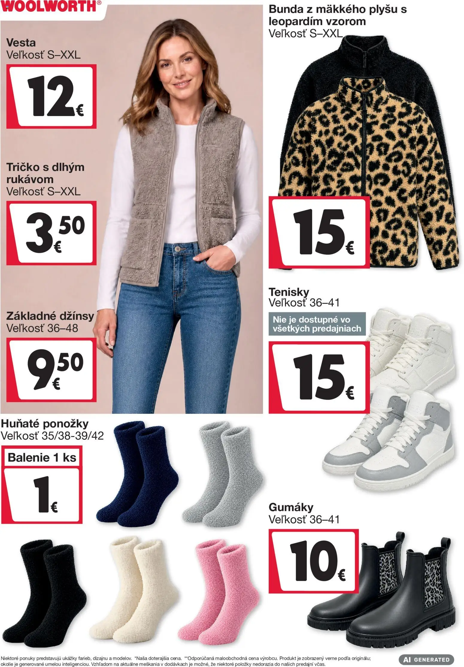 Nové Woolworth akcie – leták je platný od 11.09.2026 | Strana: 6 | Produkty: Tričko, Bunda, Ponožky, Gumáky