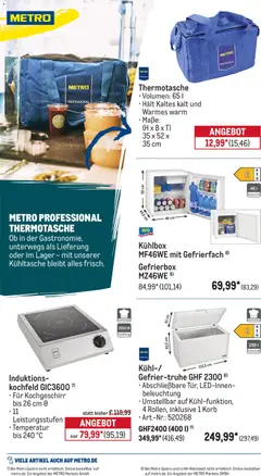 Metro Monats-Menü ab 01.05.2026 gültig | Seite: 39 | Produkte: Korb, Kochfeld, Gefriertruhe