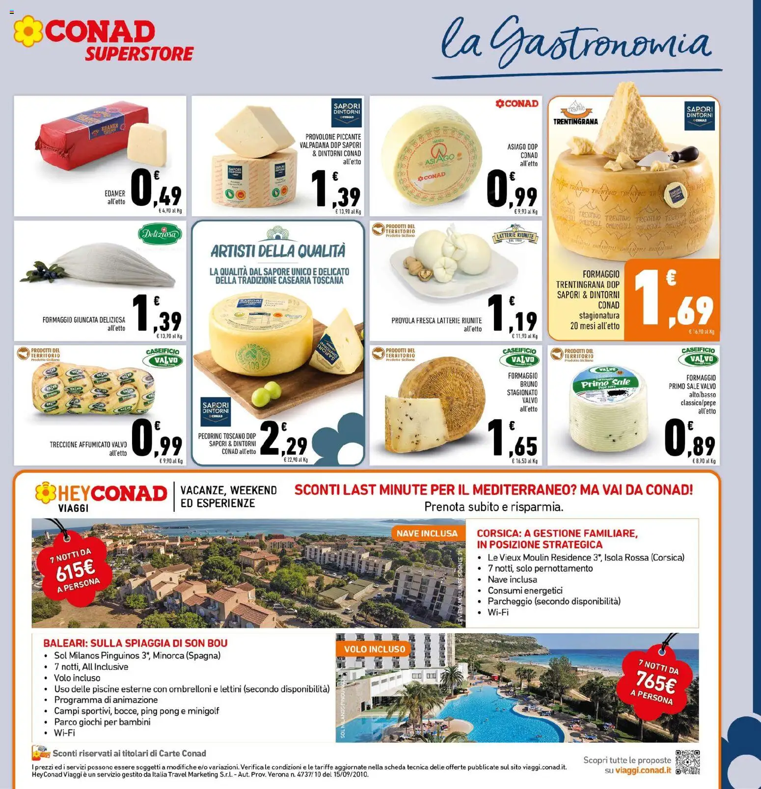 Volantino Conad del 29/07/2026 | Pagina: 11 | Prodotti: Provolone, Formaggio, Provola, Pecorino