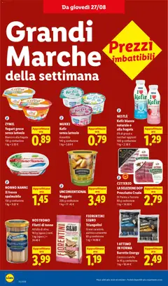 Anteprima del volantino Yogurt greco senza lattosio, Bianco o alla fragola, 150 g confezione valido a partire dal 27/08/2026 | Pagina: 22