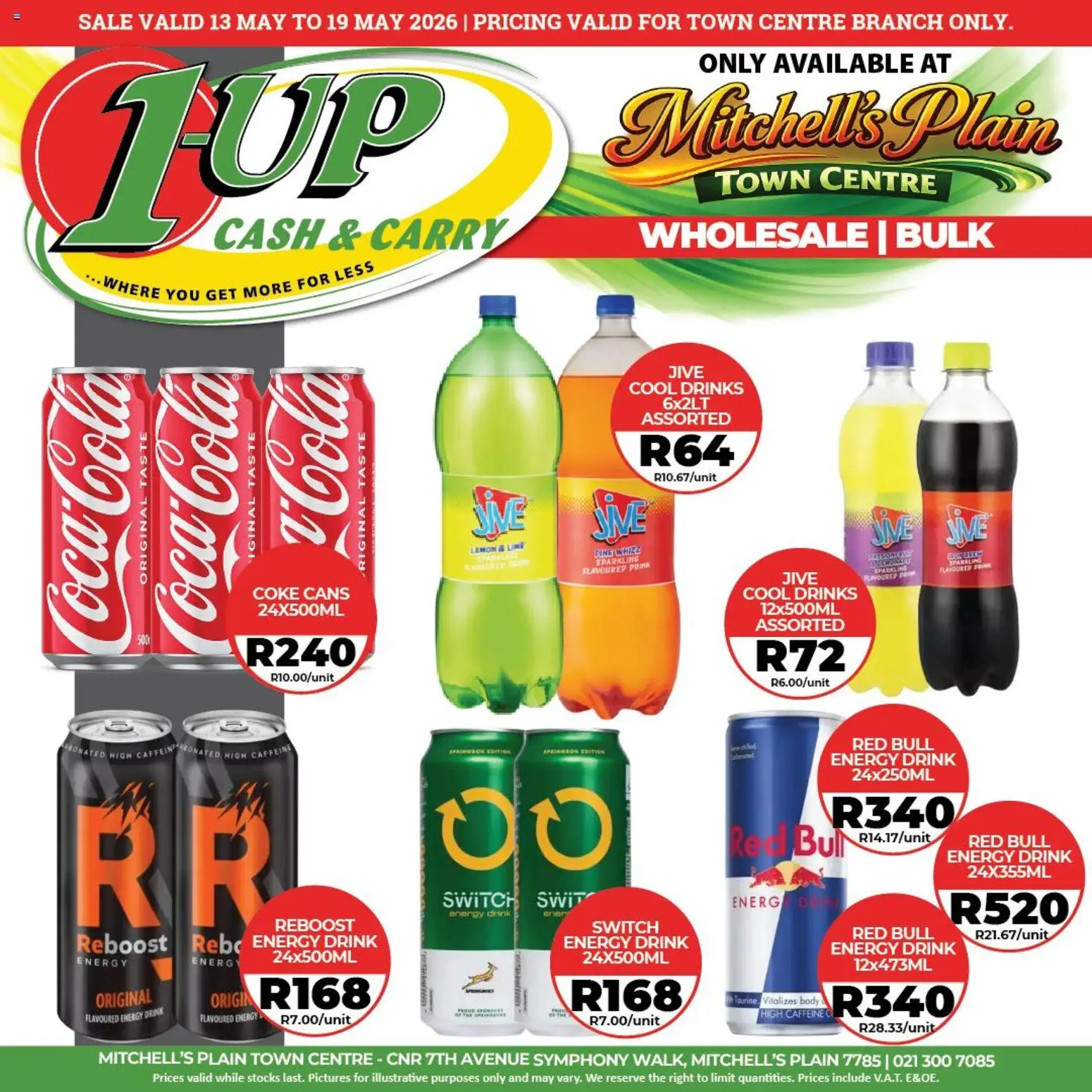 New 1UP Cash & Carry catalogue – valid from 13.05.2026 | Page: 3 | Products: Coke, Switch, Lemon