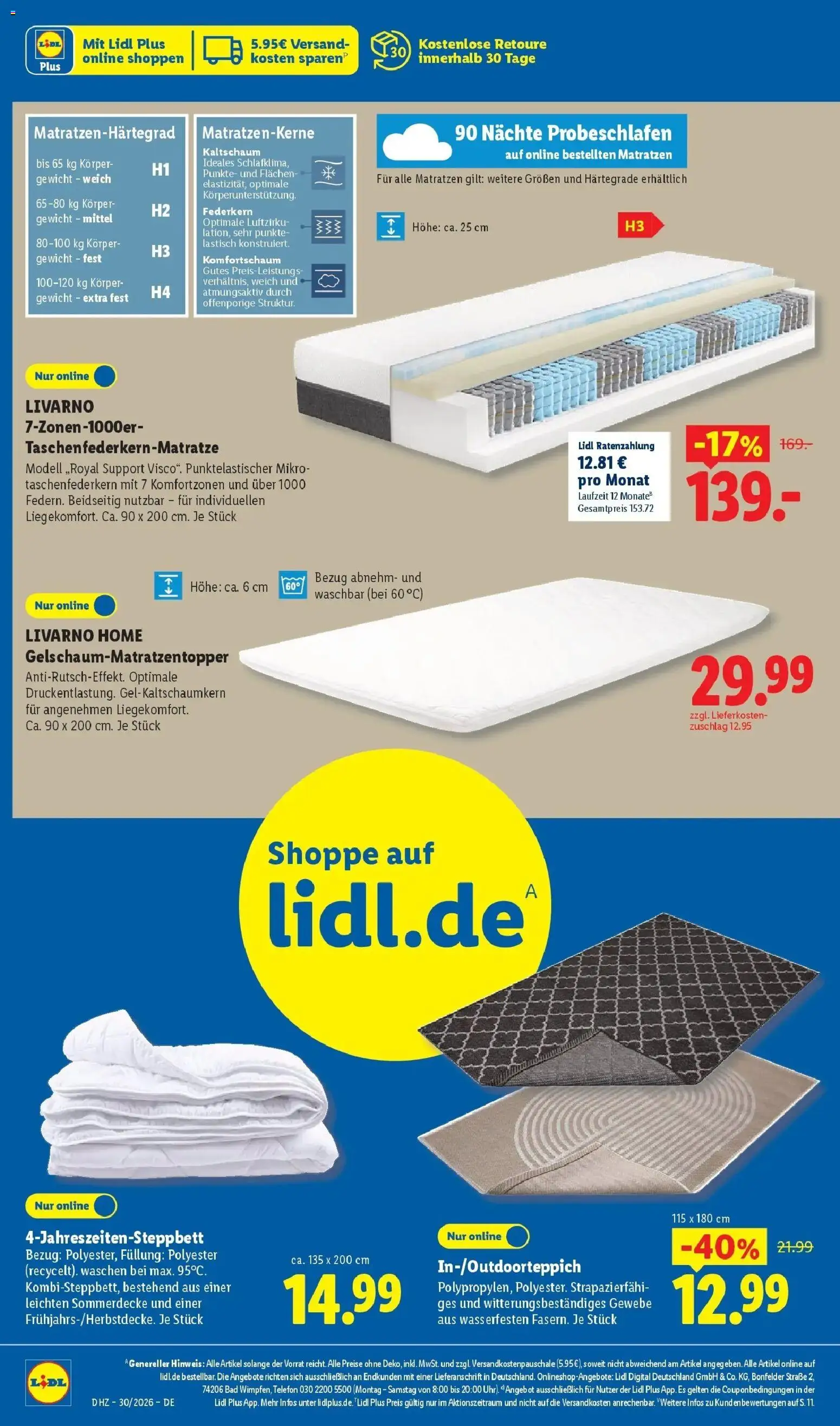 Lidl Prospekt Villingen-schwenningen – gültig ab 20.07.2026 | Seite: 36 | Produkte: Gewicht, Topper, Bad, Telefon