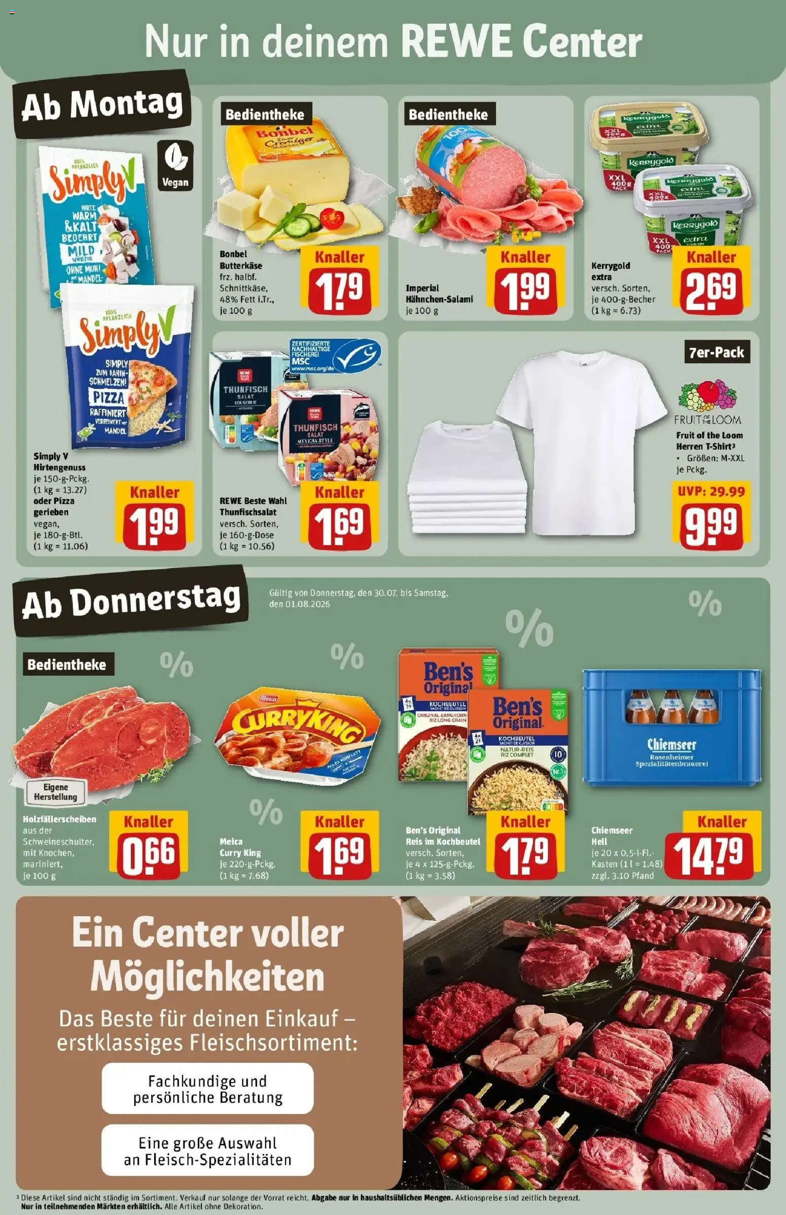 Rewe Prospekt Diez – gültig ab 27.07.2026 | Seite: 3 | Produkte: Meica, Pizza, Reis, Salat
