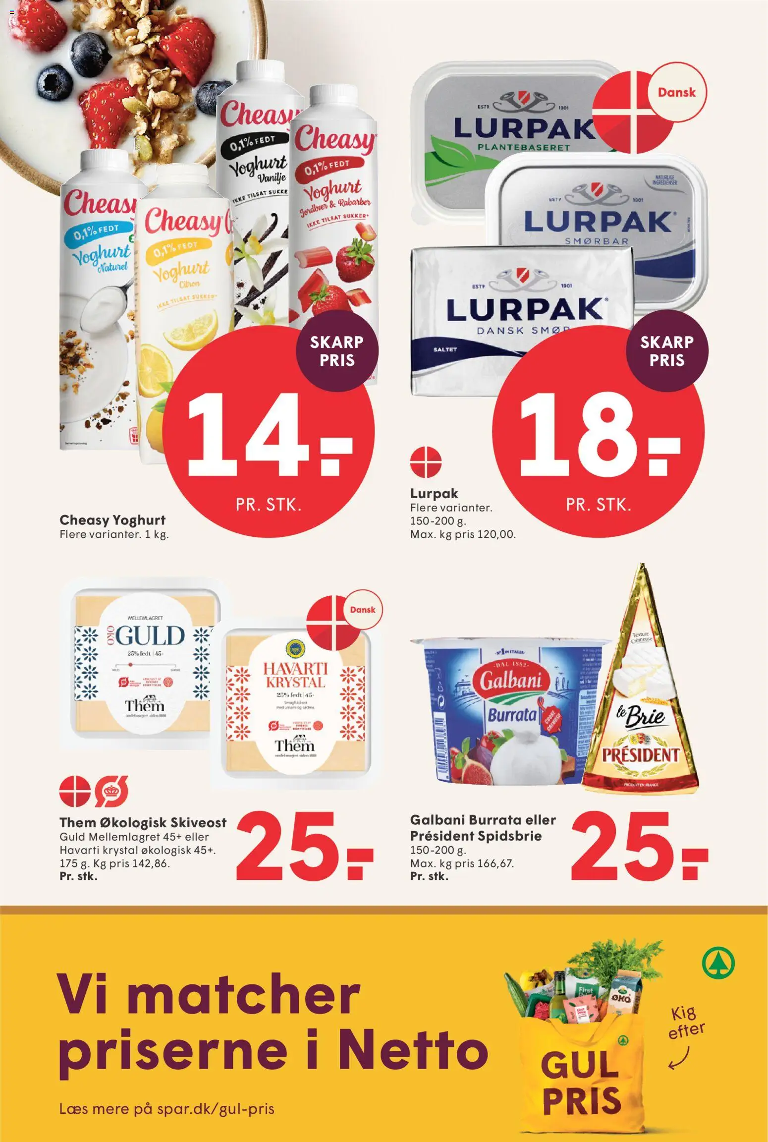 Spar tilbudsavis – gyldig fra 14/08/2026 | Side: 13 | Produkter: Smør, Jordbær, Skiveost, Vanilje