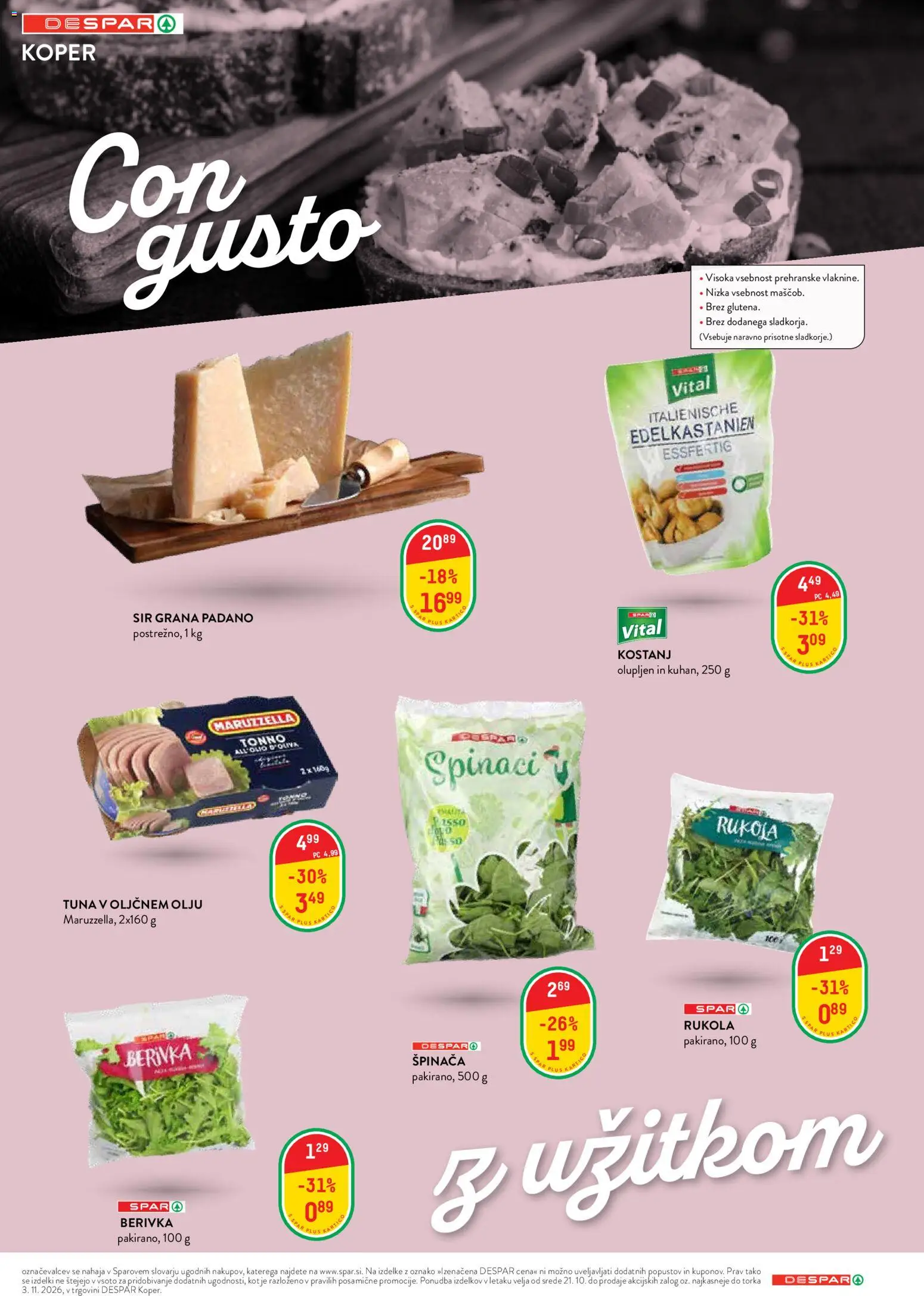 Novi Spar katalog ponudbe – veljaven od 21.10.2026 | Stran: 4