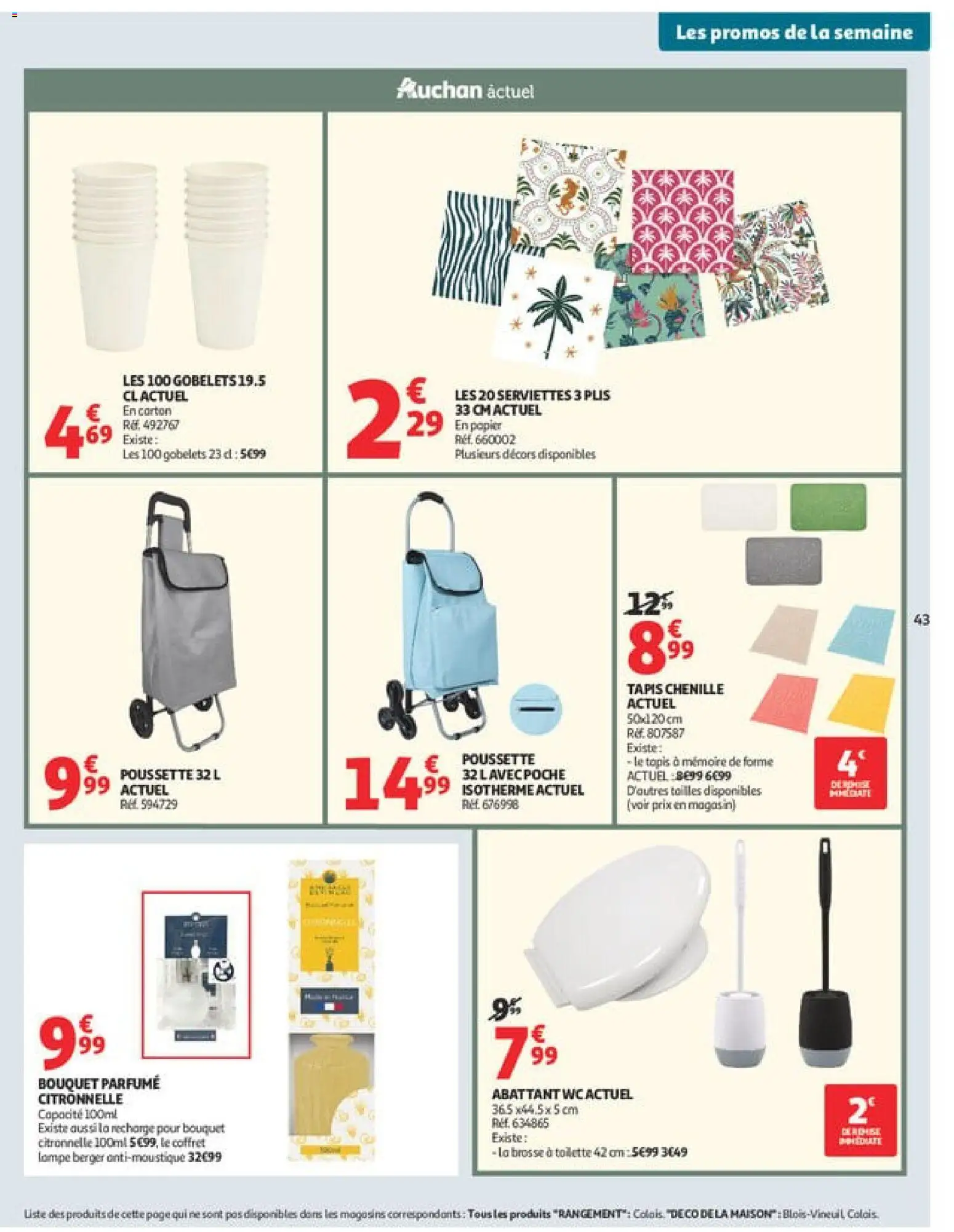 {H1} | Page: 43 | Produits: Brosse, Citronnelle, Tapis, Lampe