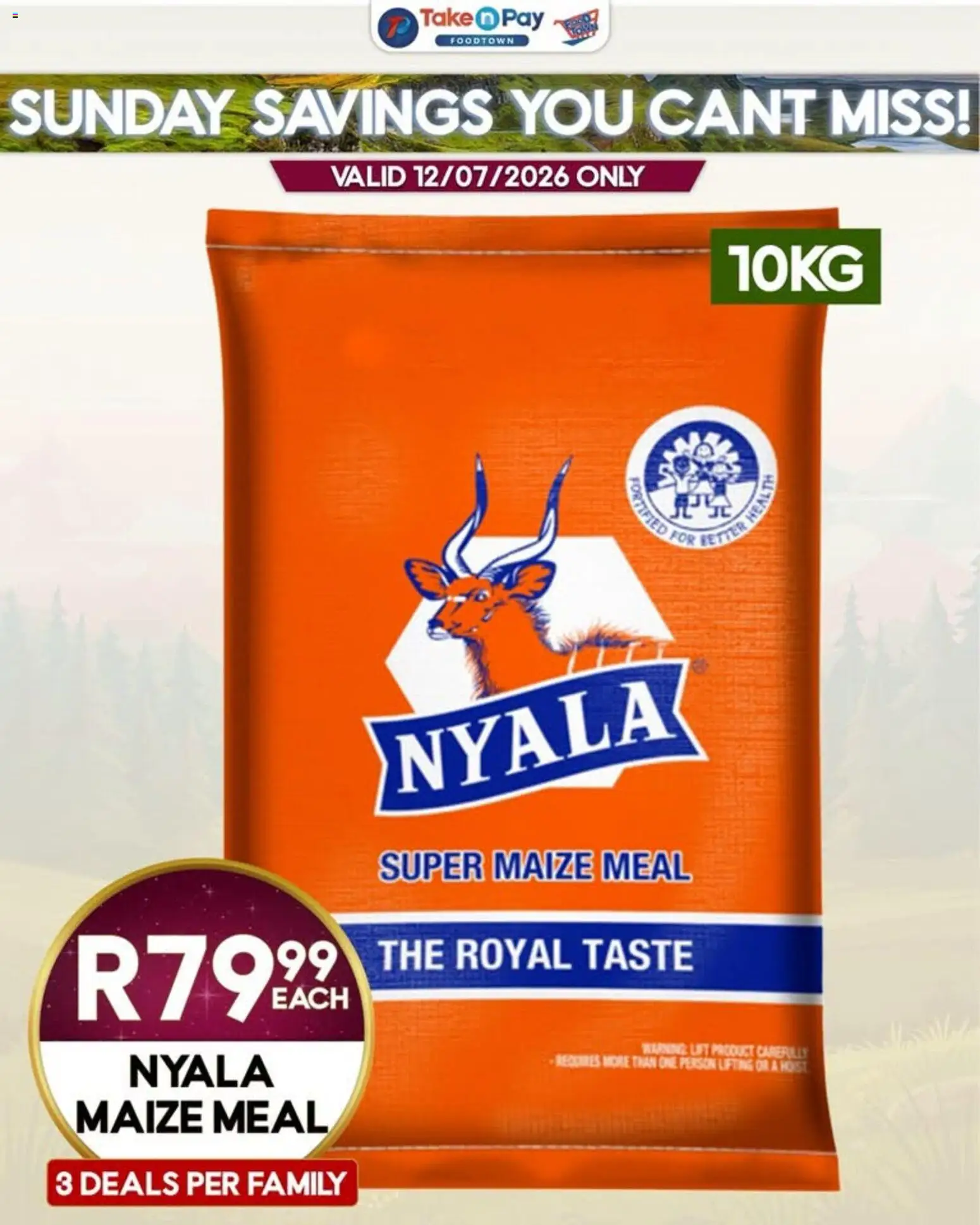 New Take n Pay catalogue – valid from 12/07/2026 | Page: 8 | Products: Maize meal