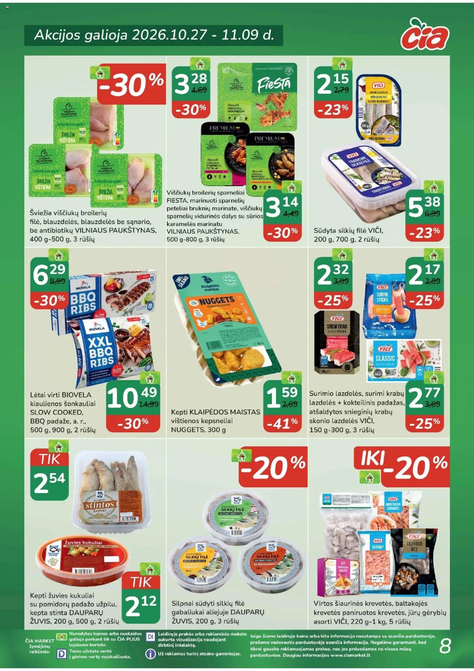 ČIA MARKET akcijos nuo 2026.10.27 | Puslapis: 8
