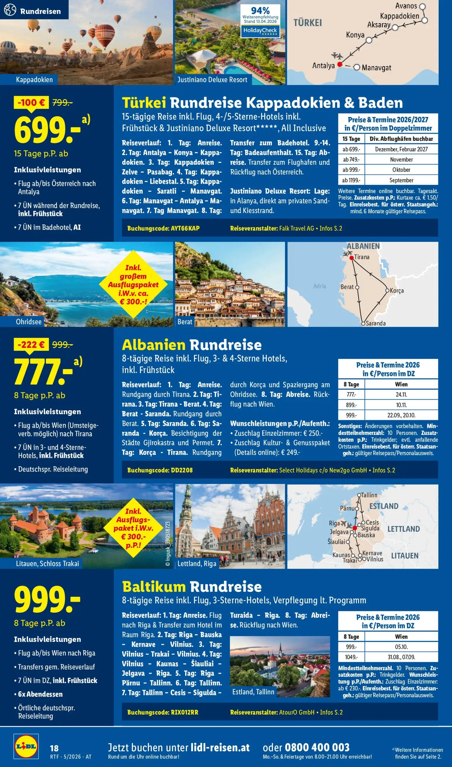 Lidl Mai/Juni Reise - Highlights gültig ab 12.05.2026 | Seite: 18 | Produkte: Uhr