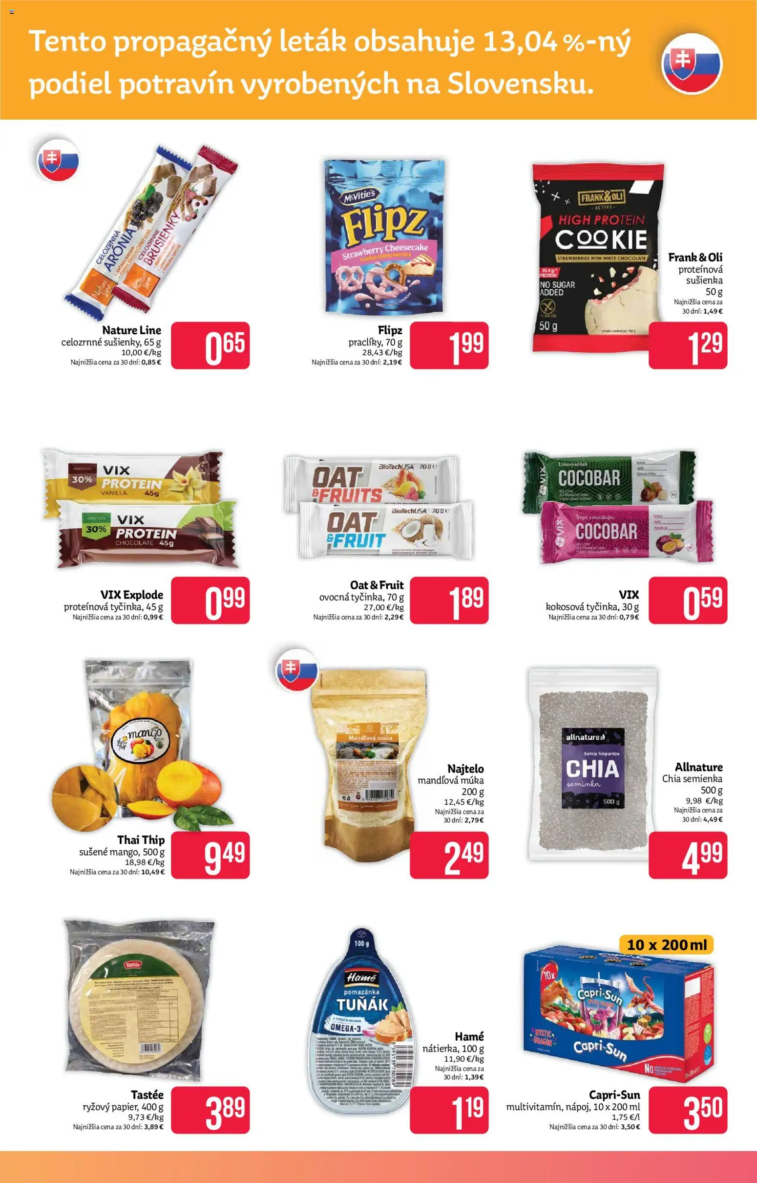 Nové Teta drogerie akcie – leták je platný od 17.08.2026 | Strana: 11 | Produkty: Protein, Mandľová múka, Múka, Mango