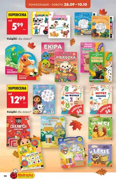 Pogląd oferty "Biedronka gazetka - Hity i inspiracje" - ważna od 26.09.2026 | Strona: 28 | Produkty: Ogórek, Książki