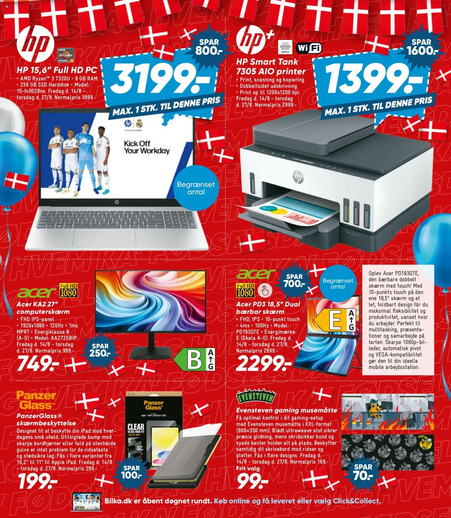 Bilka tilbudsavis – gyldig fra 14/08/2026 | Side: 15 | Produkter: RAM, Skrivebord, Stof, Printer