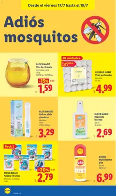 Vista previa BLOCK MAGIC Vela de citronela, Vela de citronela en vaso de cristal. 125 g válido desde el 13/07/2026 | Página: 60