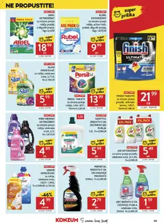 Konzum HR akciós újság - amely érvényes a következő dátumtól: 10.06.2026 | Oldal: 38 | Termékek: Ariel, Persil