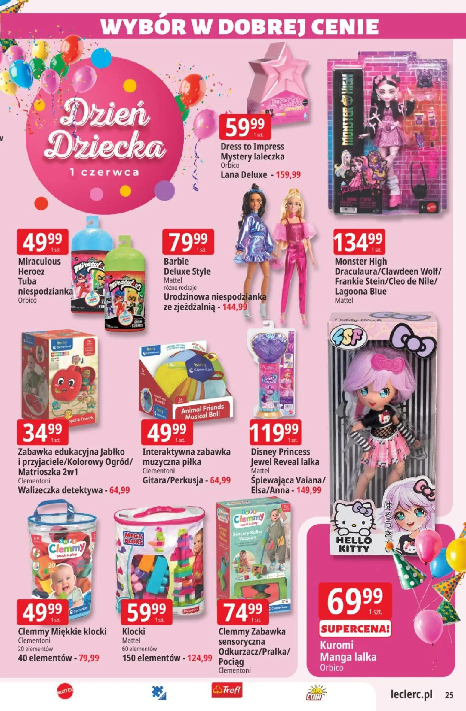 E.Leclerc gazetka od 19.05.2026 | Strona: 25 | Produkty: Lalka, Barbie