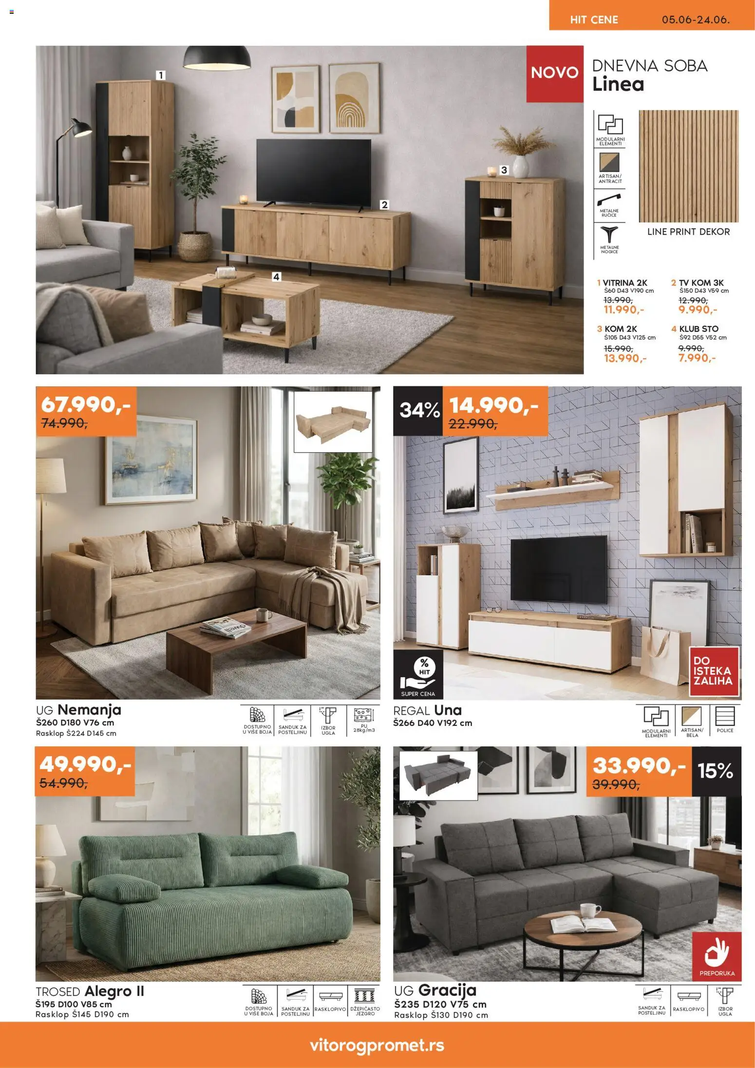 Vitorog katalog - važi od 05.06.2026 | Strana: 2 | Proizvode: Sto, Trosed
