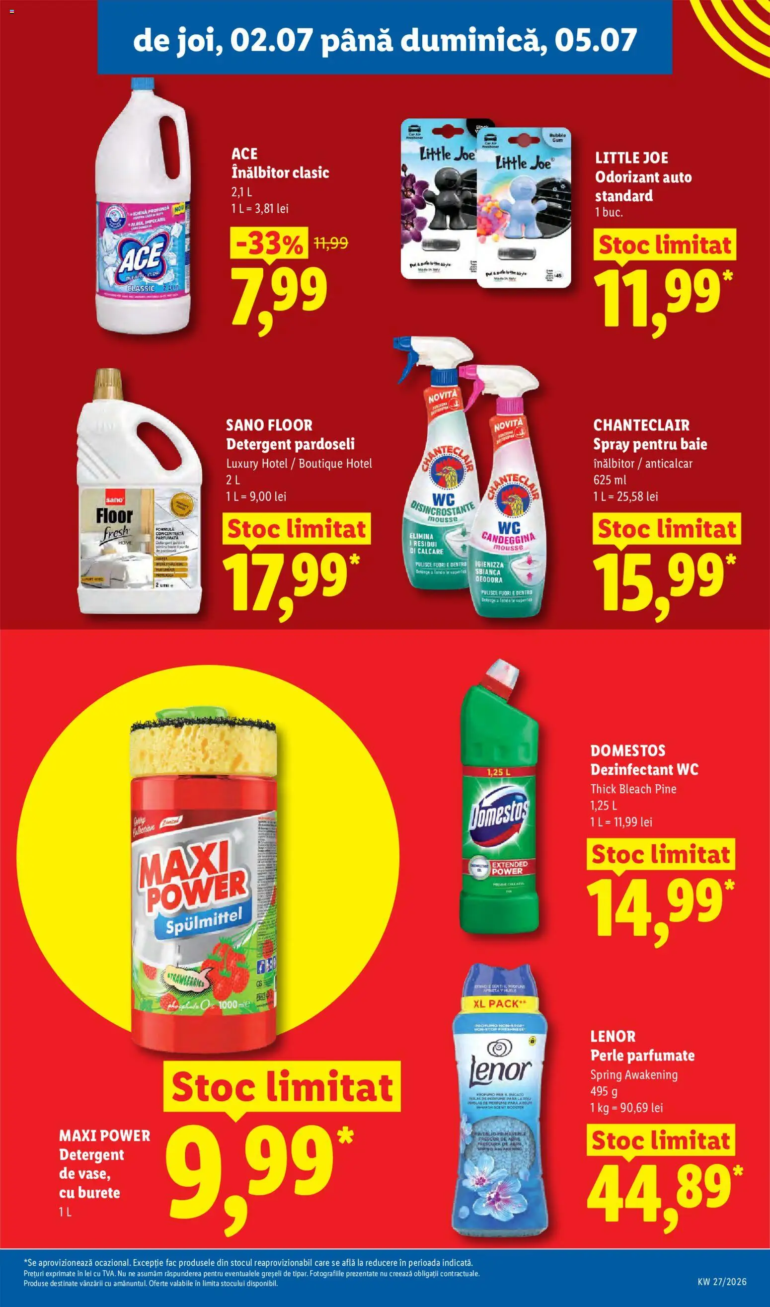 Noul catalog Lidl – valabil de la 29.06.2026 | Pagină: 67 | Produse: Pară, Akrilik boya, Burete, Detergent
