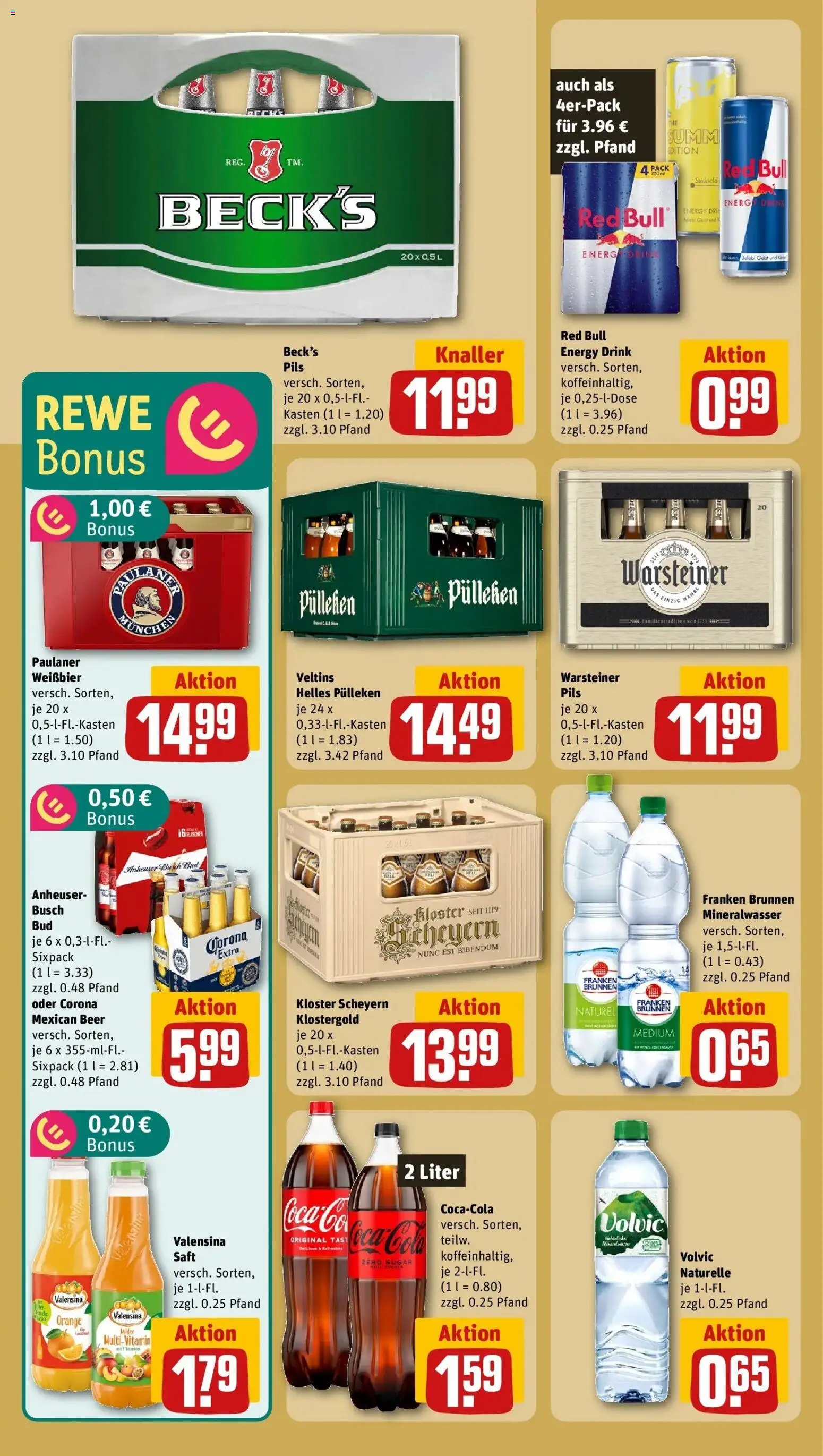 Rewe Prospekt Augsburg	 – gültig ab 10.05.2026 | Seite: 21 | Produkte: Red bull, Pils, Volvic, Paulaner