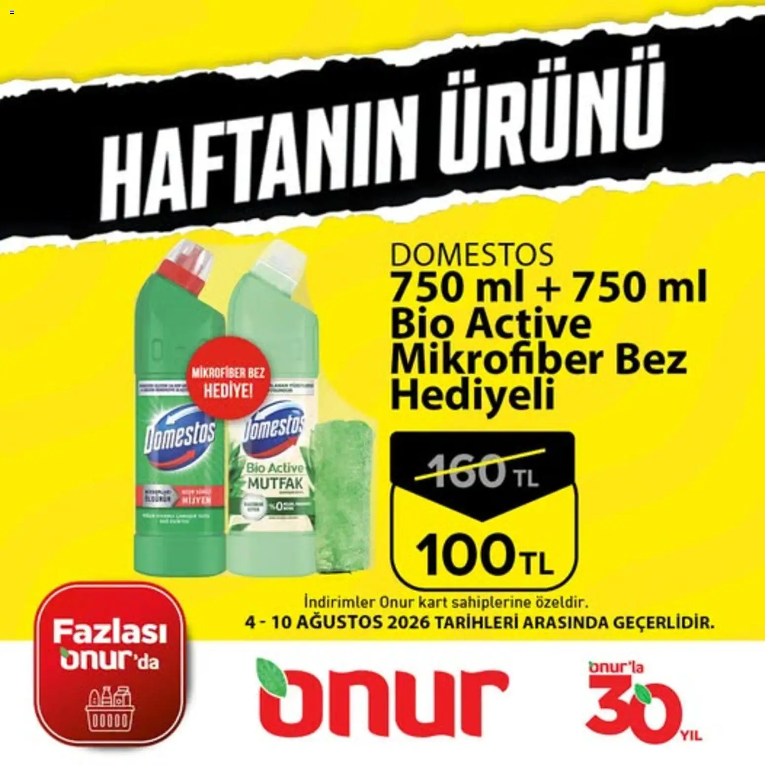 Onur Market - Haftanın Ürünü - 04 Ağustos 2026 tarihinden itibaren geçerlidir | Sayfa: 1