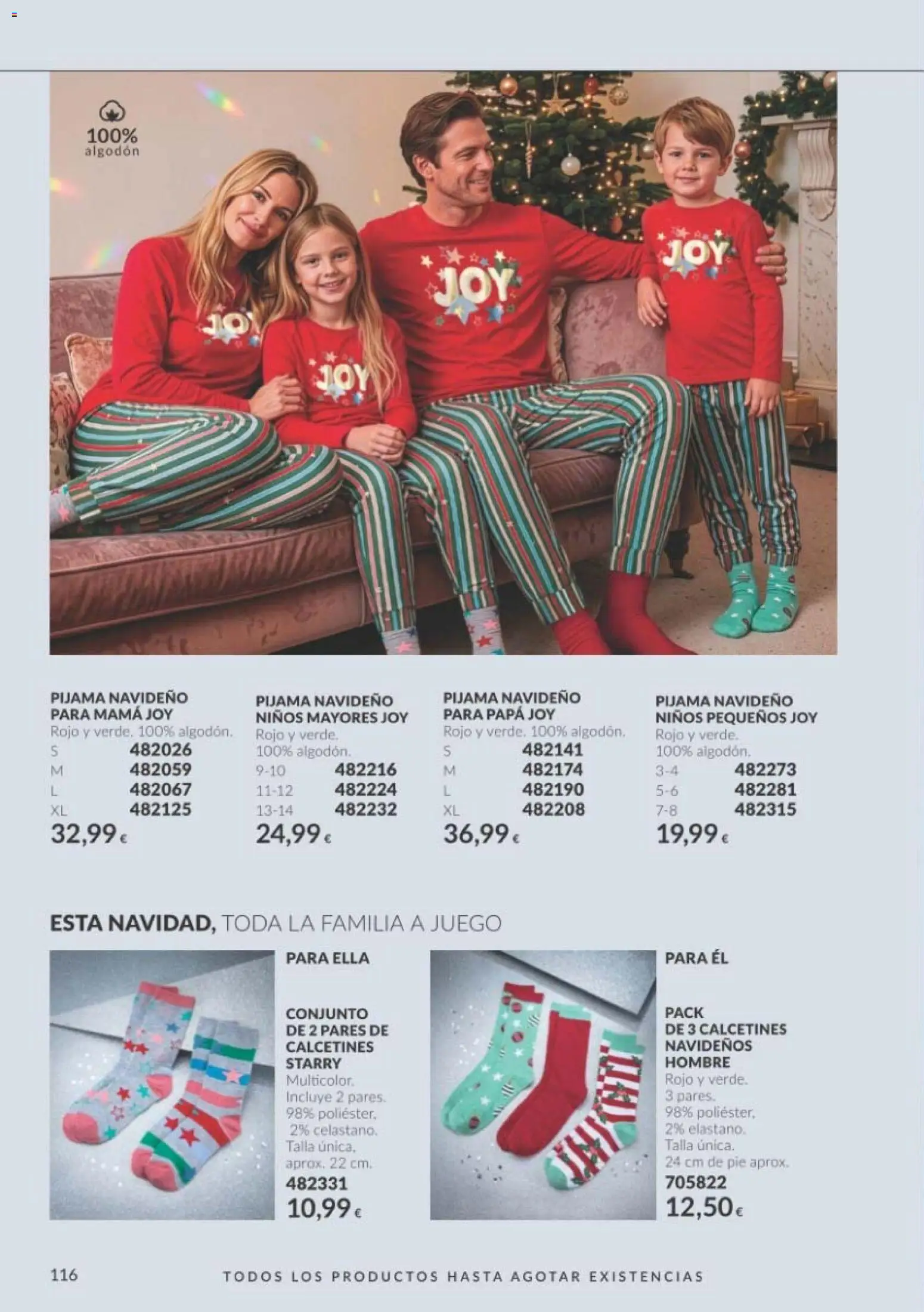 Catálogo AVON Black Friday │ válido desde el 01/11/2026 | Página: 116 | Productos: Pijama, Calcetines, Algodón, Pijama navideño