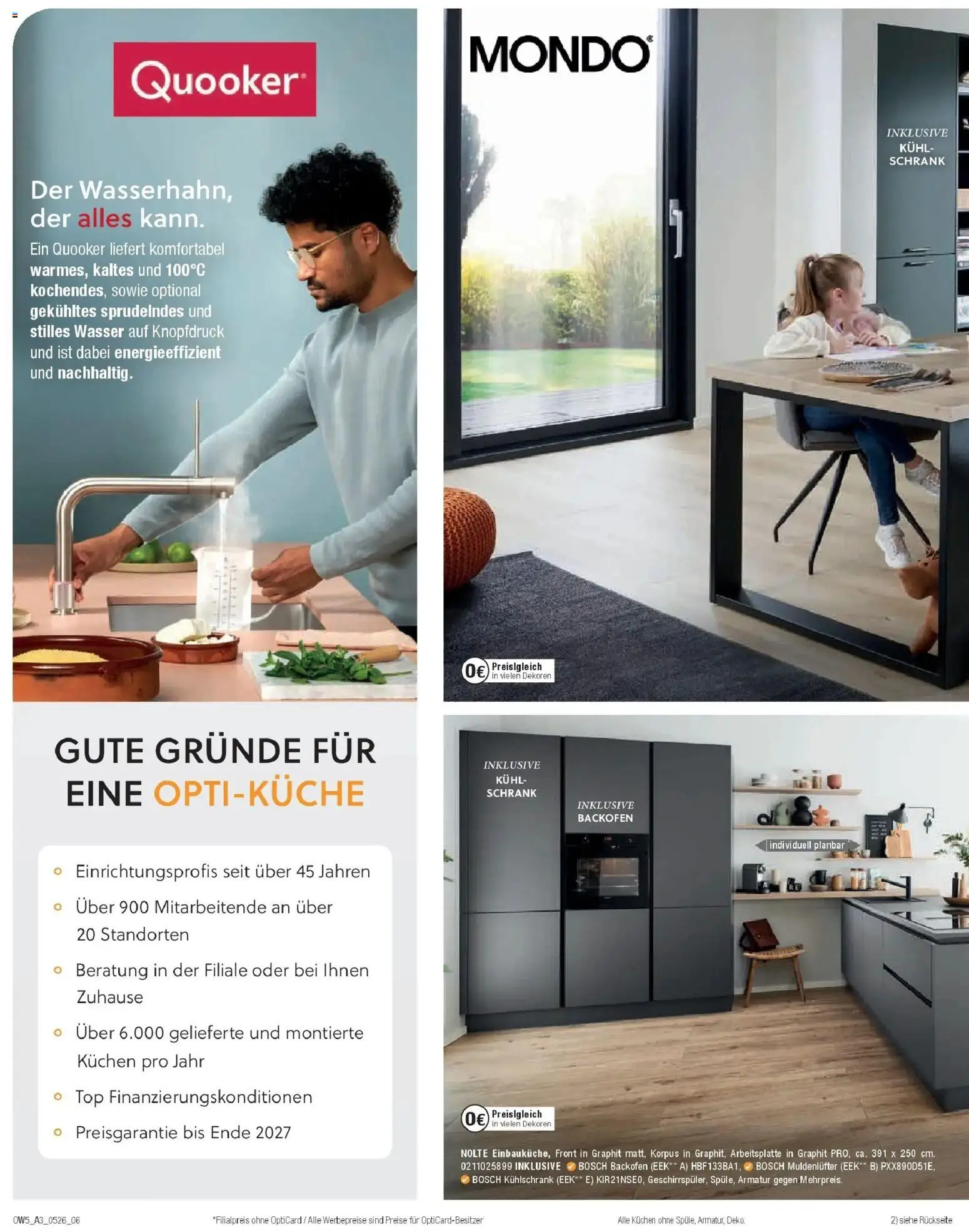 Angebote - Küchenkauf jetzt Steuerfrei – gültig ab 28.04.2026 | Seite: 6 | Produkte: Top, Bosch, Armatur, Backofen