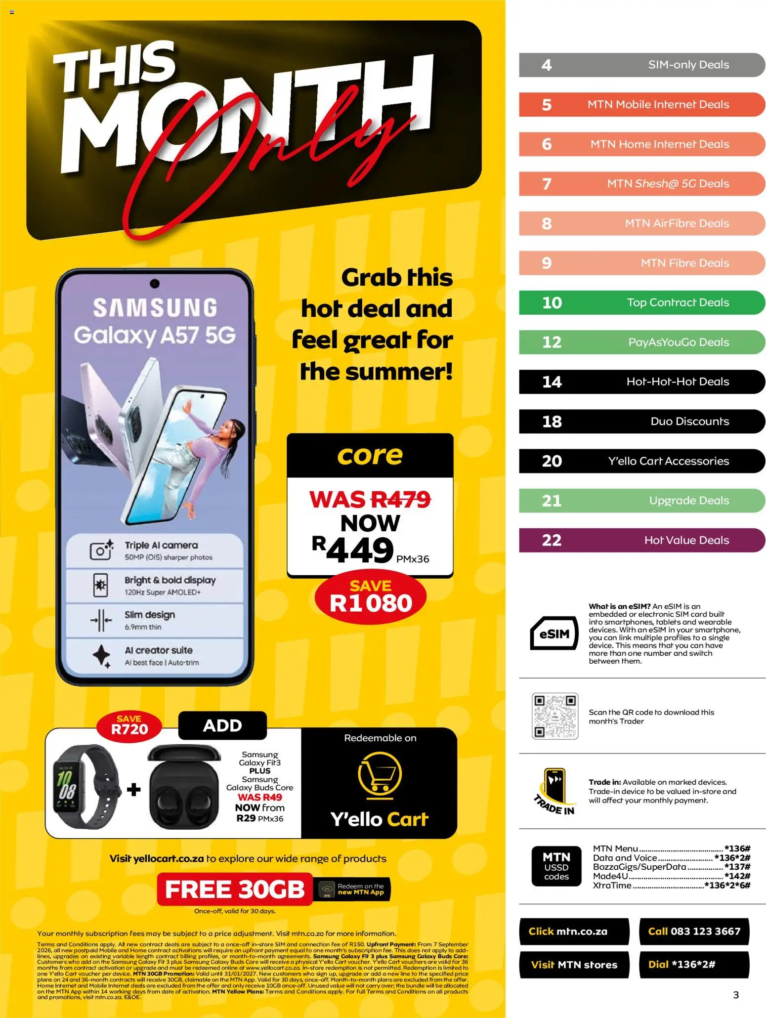 New MTN catalogue – valid from 07/10/2026 | Page: 3 | Products: Data, Sim, Camera, Switch