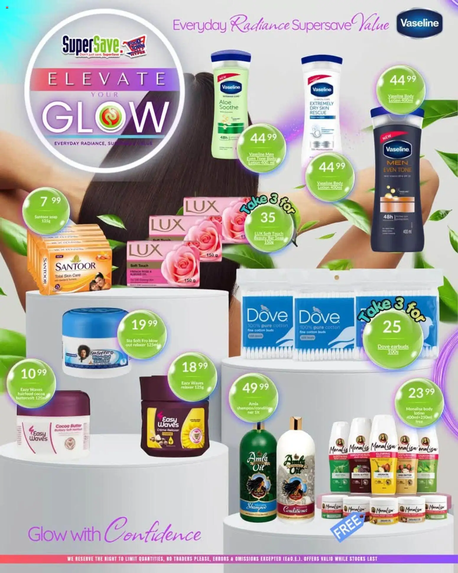 New Super Save catalogue – valid from 12/07/2026 | Page: 2 | Products: Earbuds, Butter, Shampoo, Lotion