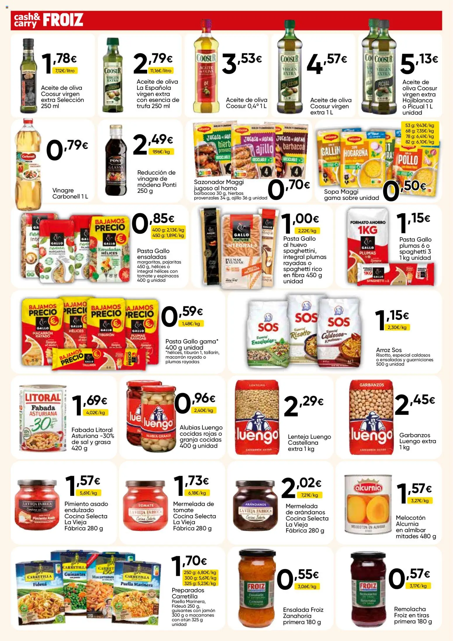 Froiz - Folleto Cash │ válido desde el 15/09/2026 | Página: 2 | Productos: Pimiento, Aceite de oliva, Cocina, Hierbas