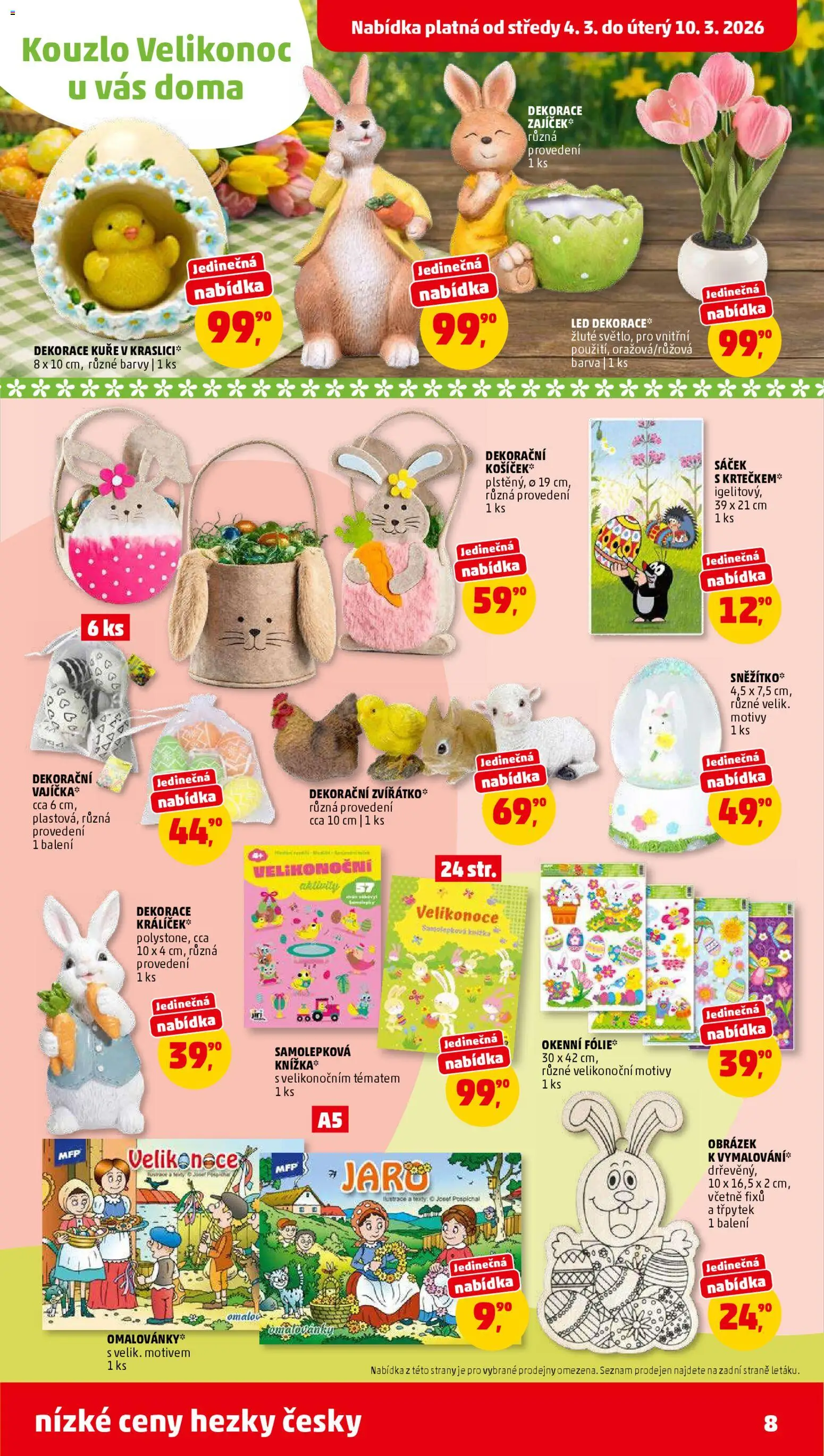 Penny Market leták od 04.03.2026 | Strana: 8 | Produkty: Kuře, Barvy, LED, Dekorace
