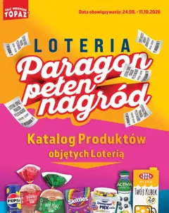 Pogląd oferty "Topaz gazetka - Loteria Paragonowa" - ważna od 24.08.2026