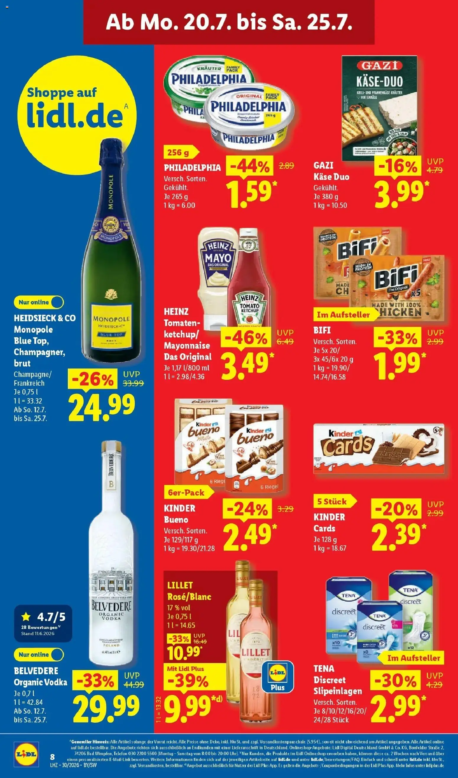 Lidl Prospekt Villingen-schwenningen – gültig ab 20.07.2026 | Seite: 16 | Produkte: Grill, Käse, Ketchup, Telefon