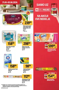 Maxi katalog - pregled Maxi kataloga - važi od 21.05.2026 | Strana: 27 | Proizvode: Rukavice, Toalet papir, Papir za pečenje, Ubrus