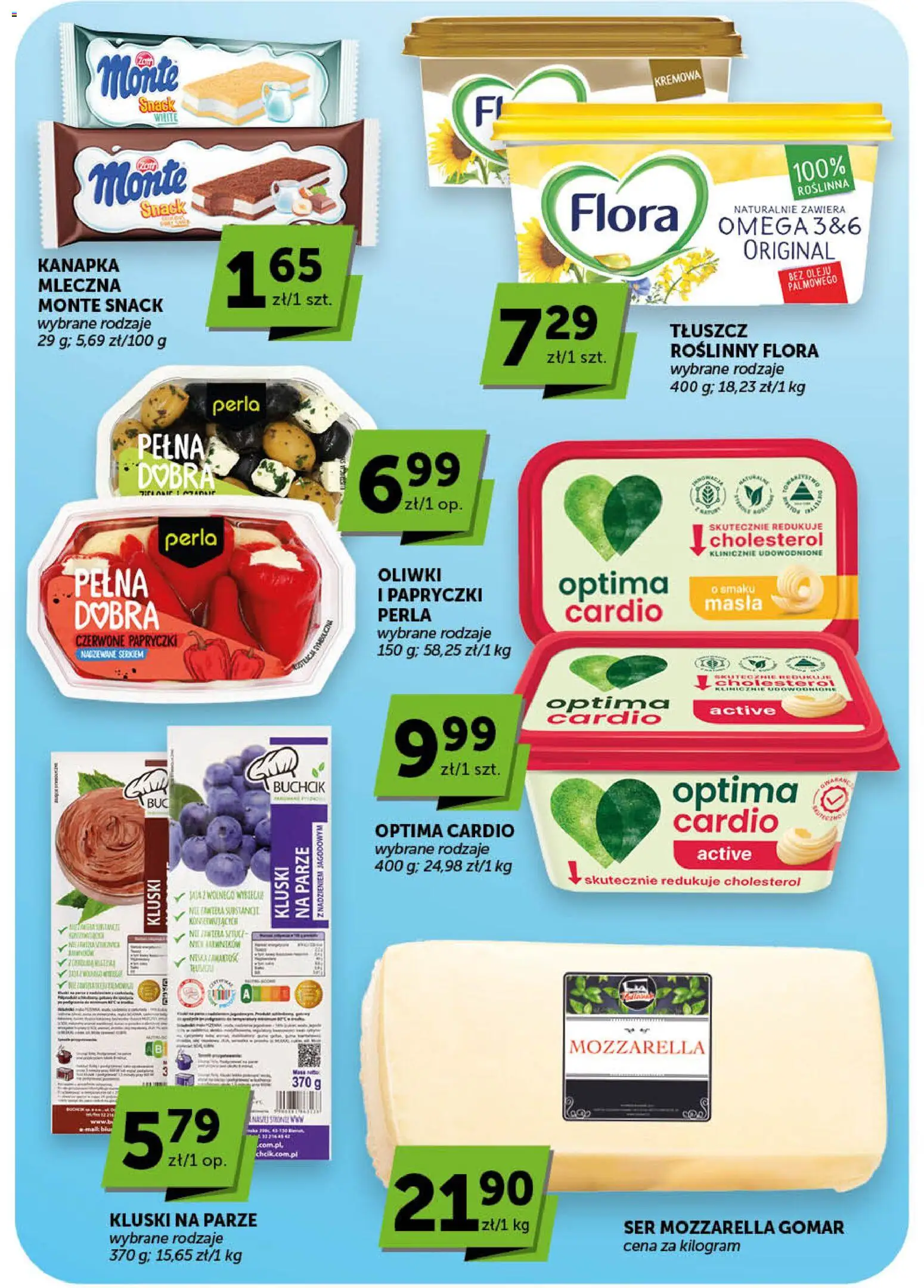 Euro Sklep gazetka od 25.06.2026 | Strona: 27 | Produkty: Optima cardio, Kluski na parze, Ser, Mozzarella