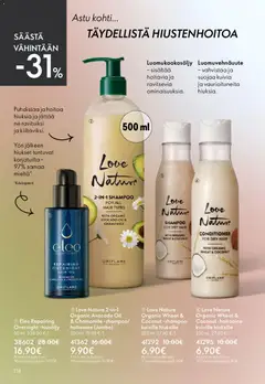 Oriflame-mainoslehti voimassa 22.04.2026 alkaen | Sivu: 138 | Tuotteet: Shampoo, Hoitoaine, Hiusöljy