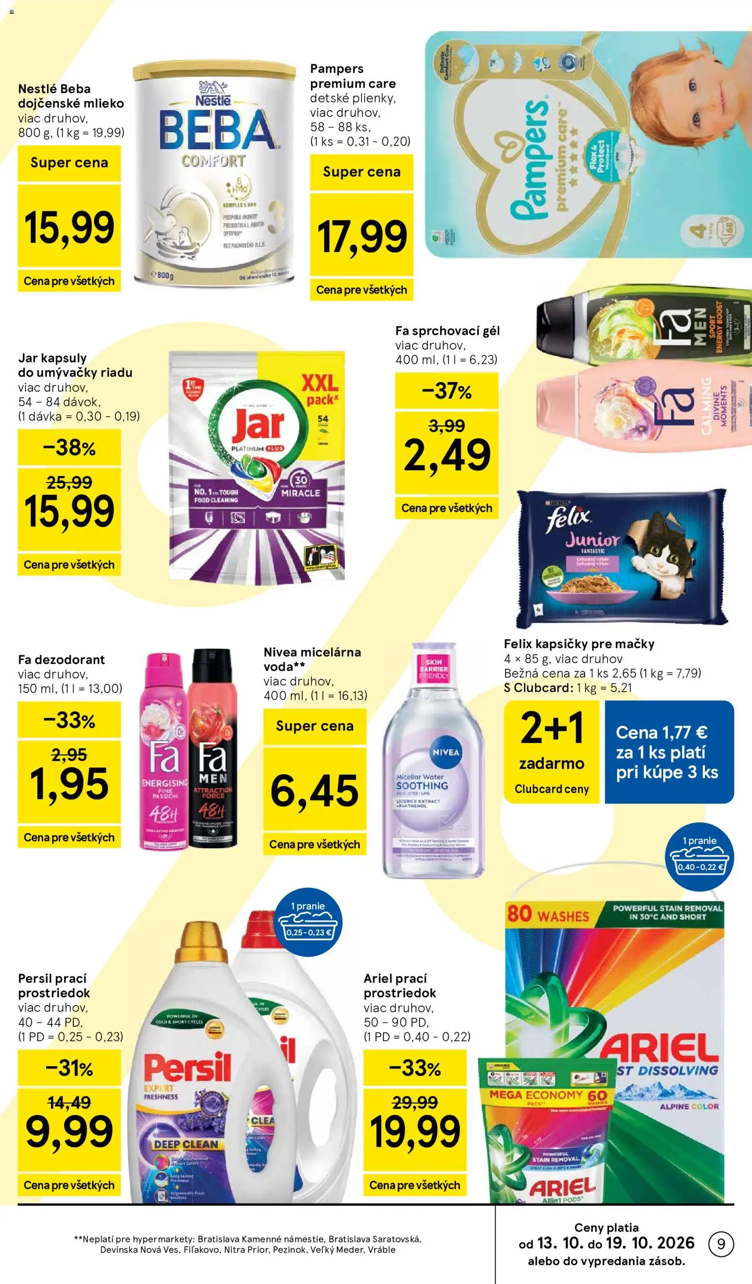 Nové Tesco akcie – leták je platný od 14.10.2026 | Strana: 9