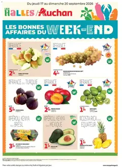 Auchan - Prévisualisation de Auchan les bons plans du week-end dans votre hyper valide à partir de 17/09/2026