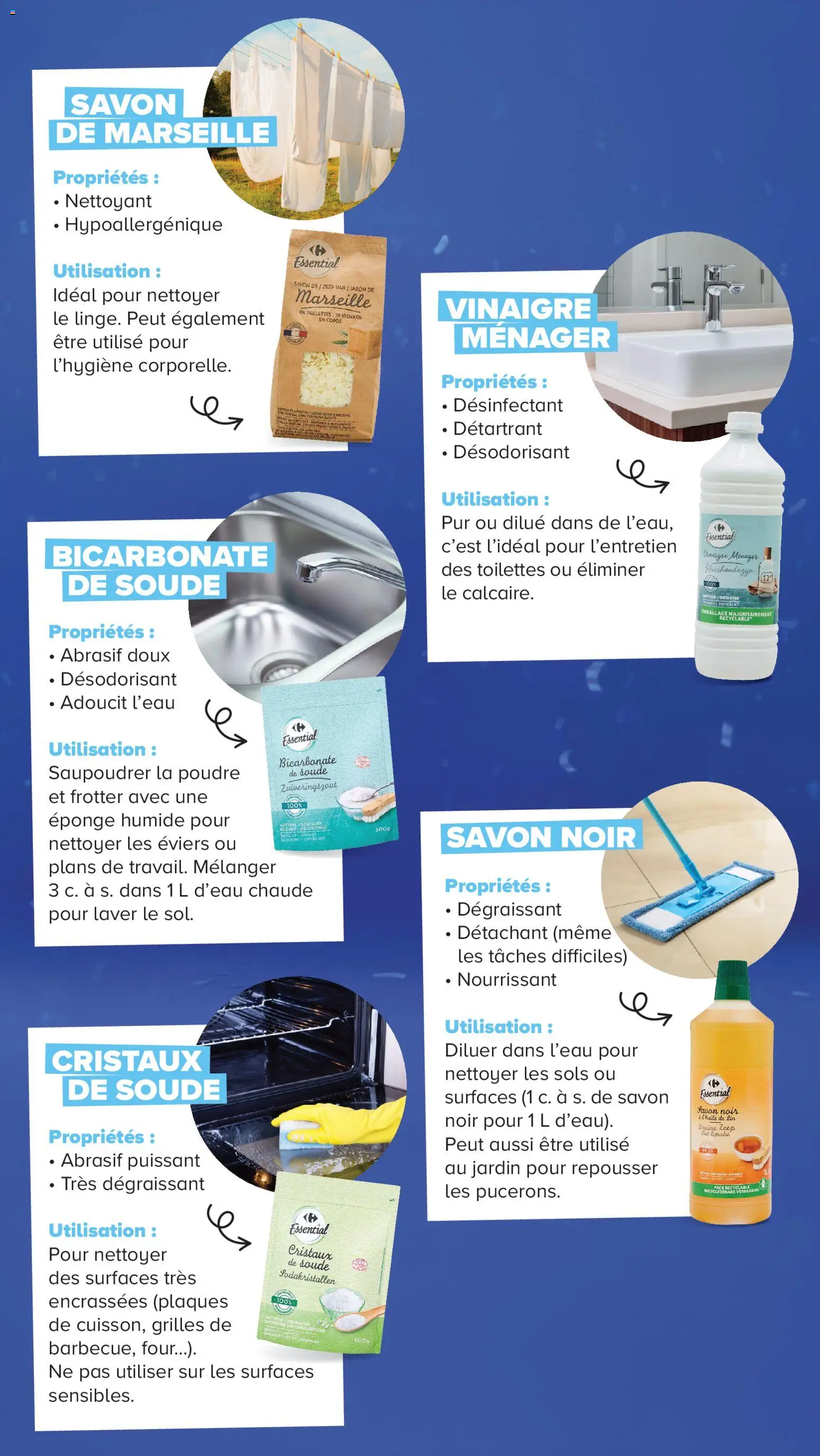 {H1} | Page: 18 | Produits: Désodorisant, Bicarbonate de soude, Toilettes, Vinaigre