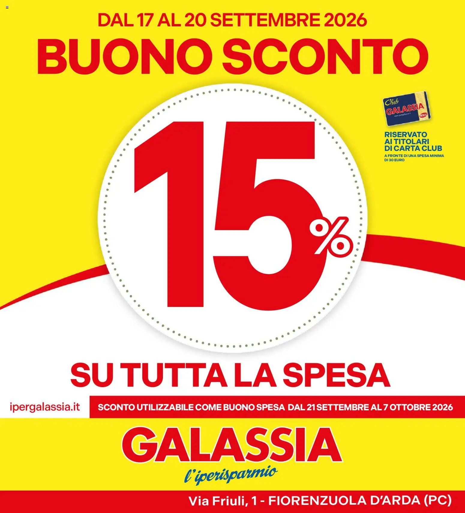 Volantino Galassia del 17/09/2026 | Pagina: 1 | Prodotti: PC