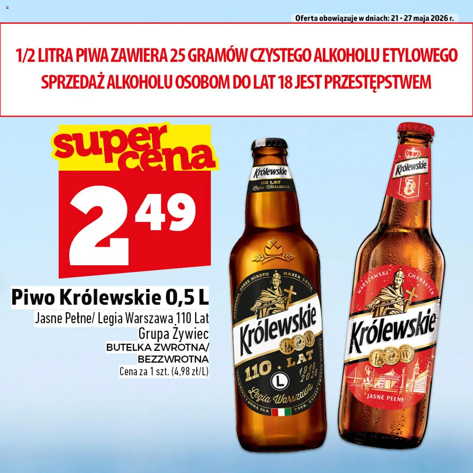 Topaz gazetka - Ogródek Piwosza od 21.05.2026 | Strona: 2 | Produkty: Piwo